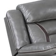 thumbnail image 4 of Benjara Leatherette Power Glider Recliner with USB Dock, Gray, 4 of 5