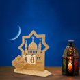 thumbnail image 4 of Calendario de cuenta regresiva de madera Durable Eid Mubarak hecho a mano para librería mesa de comedor JShteea Libre de BPA, 4 of 8