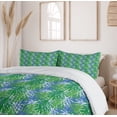 thumbnail image 6 of Ambesonne Tropical Duvet Cover Sets, Leaves Seaweed Sea Plants, 2-King, Azure Blue Green, 6 of 7