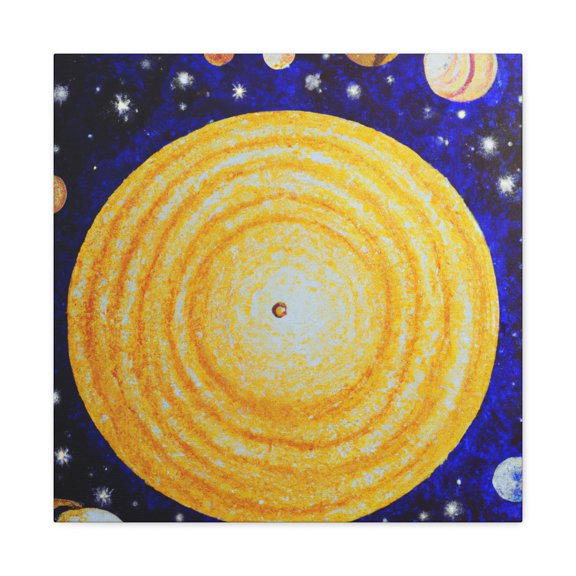 Solar System Pointillism - Canvas