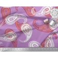 thumbnail image 2 of Soimoi Polyester Crepe Fabric Artistic Paisley Printed Fabric 1 Yard 52 Inch Wide, 2 of 3