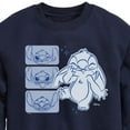 thumbnail image 3 of Disney - Lilo & Stitch - Sketch Drawing Of Stitch - Toddler & Youth Crewneck Fleece Sweatshirt, 3 of 5