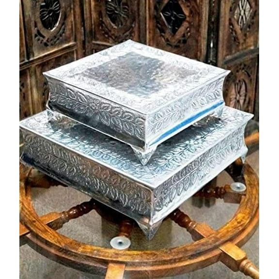 Two-Tiered Cake Stand, Square