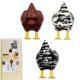 thumbnail image 1 of Imanes de nevera Animales lindos 3 piezas Divertidos juguetes magnéticos de animales de trasero de pollo Decoración de resina 3d para oficina, 11 Feliz Sencillez, 1 of 5