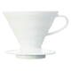 thumbnail image 1 of Hario V60 Ceramic Coffee Dripper Pour Over Cone Coffee Maker Size 02, White, 1 of 5