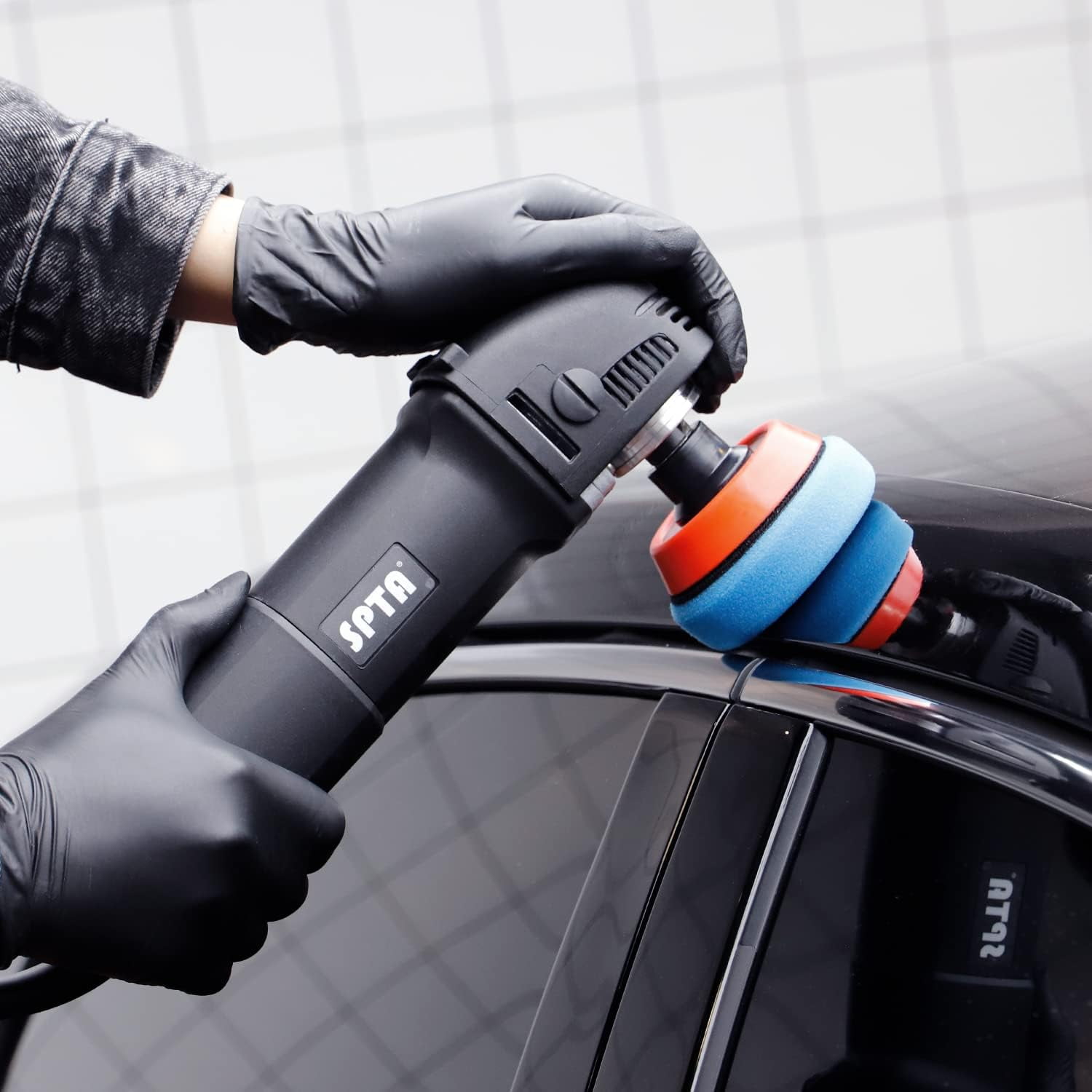 SPTA 3 Inch Mini Polishing Machine Buffer Rotary Polisher Auto Detailing Superpolish