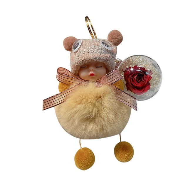 Fleurs de la Saint-Valentin Artificielles Adorables Simulation Peluche Poupée Louche Saint-Valentin Rose