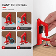 thumbnail image 5 of Portable Door Stopper Alarm, 80dB Vibration Sensor Security Tool for Travel & Home, Heavy-Duty Alloy Door Blocker for Hotel & Solo Living, 5 of 11