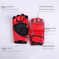thumbnail image 4 of Guantes de boxeo de medio dedo para adultos y niños, guantes de boxeo para Sanda, UFC, entrenamiento de lucha Muay Thai, guantes de boxeo MMA, 4 of 5