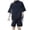 Black, variant on ibiyuan 2 Piece Sets For Women Going Out Women's Summer Outdoor Sportswear Short Sleeve Windbreaker Jacket and Shorts Set Lightweight Breathable Workout Suit