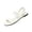 White, variant on Womens Summer Sandals, Vacation Sandals for Women, Strap Sandals for Women, Women's Double Band Elastic Back Strap Sandals, Open Toe Minimalist Flat Summer Shoes, Black 8.5