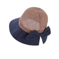 thumbnail image 2 of Holzkary Bucket Hat for Women Men Cotton Summer Sun Beach Fishing Cap Womens Outdoor Solid Sun Hat Casual Elegant Sun Hat Navy One Size, 2 of 6