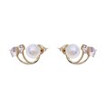 thumbnail image 2 of Fiudx Artículos en oferta con ofertas flash Pinza para cabello sin orificio para la oreja, aros para la oreja de metal, clavo para la oreja con incrustaciones de diamantes multicapa, aros para la ore, 2 of 7