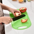thumbnail image 6 of Plastic Cutting Boards For Kitchen,Cutting Board Sheet,Plastic Cutting Board With Juice Groove,Easy Grip Handle,Dishwasher Safe,Easy To Clean ROSE RED, 6 of 8