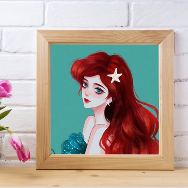 Cuadros Decorativos Lienzo de dibujos animados de princesa, pintura al óleo por números, carteles de arte de pared, Kit de manualidades, regalo Ndcxsfigh Nuevos Originales