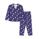 thumbnail image 1 of Fotbe Astronaut Rabbit Conjunto de Pijama de Manga Larga para Mujer con Estampado, Ropa de Dormir de 2 Piezas, Conjunto de Casa Suave y Cómodo con Bolsillos-Small, 1 of 7