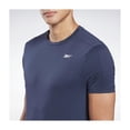 thumbnail image 3 of Reebok Mens Perforated Basic T-Shirt, vectornavy, S, 3 of 6