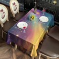 thumbnail image 2 of Colorful Galaxy Pattern Rectangle Tablecloth 60"x102",Waterproof Polyester Rectangle Table Cloth, Wipeable Spillproof Polyester Tablecloth for Dining, Camping, Indoor and Outdoor, 2 of 6