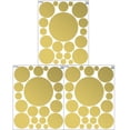 thumbnail image 2 of Gold Polka Dots Wall Decals Stickers Vinyl Circle Kids Room Decor Includes 63 Dots1"-6.5", 2 of 6