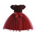 thumbnail image 3 of GYRATEDREAM Girls Dresses Sequin Mesh Tull Flower Girls Party Dress Bridesmaid Ball Gown Wedding Pageant Evening Gown, Size 3-4 Years, 3 of 8