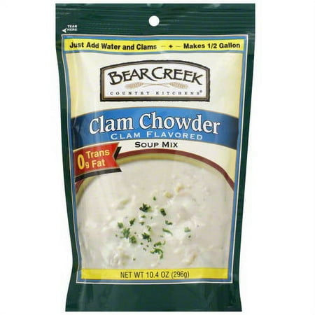 Bear Creek Soup Mix Clam Chowder , 10.4 oz. (Pack of 6)