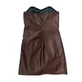 thumbnail image 5 of Douhoow Women PU Leather Strapless Bodycon Dress Off Shoulder Tube Top Corset Mini Dress Party Clubwear, 5 of 7