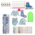 thumbnail image 1 of 5pcs DIY Diamond Painting Keychain Clothes Style Pendant Christmas Ornament Material for Bag, 1 of 8