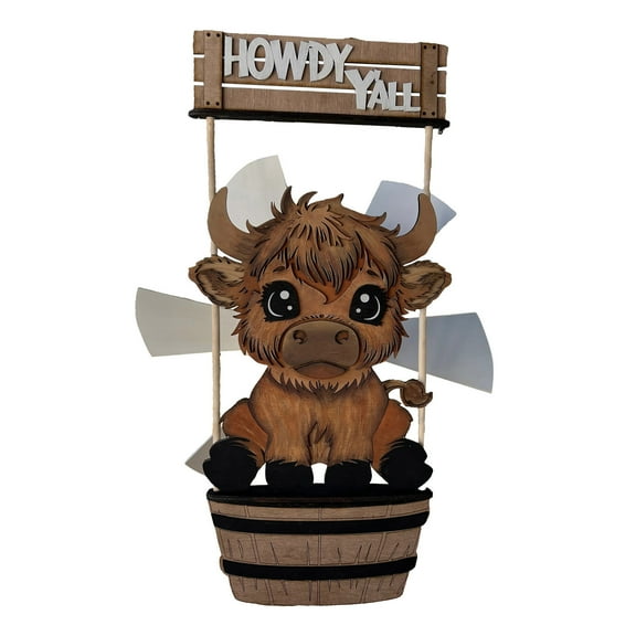 Wooden Animal Wind Spinner, Outdoor Hanging Windmill for Garden & Patio – Charming Kinetic Yard Art Decor with Animal Designs for Lawn and Courtyard