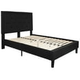 thumbnail image 3 of Flash Furniture Roxbury Full Size Tufted Upholstered Platform Bed in Black Fabric, 3 of 5