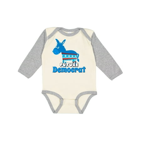 

Inktastic Future Democrat Gift Baby Boy or Baby Girl Long Sleeve Bodysuit