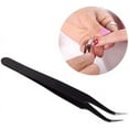 thumbnail image 3 of Nail Art Tweezers Nail Sticker Tweezers Nail Picker Tool- for Nail Decal  and Decal Application - 2 Pcs Black Set, 3 of 9