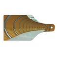 thumbnail image 2 of Modern Cutting Board, Pattern of Modern Long Corridor Contemporary Geometric Structure Tunnel Picture, Tempered Glass Cutting and Serving Board, Wine Bottle Shape, Orange Grey, by Ambesonne, 2 of 5