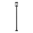thumbnail image 5 of Z-Lite Hartwell 4 Light Outdoor Post Mounted Fixture in Sand Black color,Aluminum frame, 5 of 8