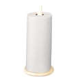 thumbnail image 6 of happimess PRH2000C Avery Modern Classic Metal with Non Slip Weighted Marble Base Paper Towel Holder, Beige/White, 6 of 6
