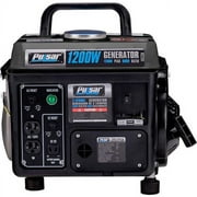 Pulsar G1200SG Portable Gas-Powered Generator with Carrying Handle, 1200W, Black/Gray