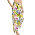 thumbnail image 6 of Salouo Tropical Pineapples Print Women's Pajama Pants Casual Loose Sweatpants PJs Flowy Pants Drawstring Palazzo for Women Wide Leg Pants Lounge Pajama -Small, 6 of 8