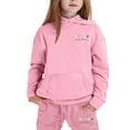 thumbnail image 2 of Afdoent Kid Girls Clothes Winter Hoodie And Joggers Comfy Casual With Stylish Print For Toddler To 4-5 Years, 2 of 3
