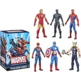 thumbnail image 4 of Titan Hero Series Spider-Man, Captain America, Iron Man, Thor, Captain Marvel & Black Panther Action Figure 6-Pack, 4 of 7