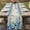 Blue Beige, variant on Table Runner 60 Inches Long for Kitchen Dining, Spring Blue Floral Dresser Scarf Farmhouse, Dining Table Decorations for Wedding/Parties, Farmhouse Weeping Floral Leaves Wood 13 x 60 In