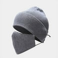 thumbnail image 5 of CoCopeaunt Creative New Men’S Knitted Cap Mask Two-Piece Set, Winter Outdoor Travel Warm Mask Cap, 5 of 6