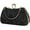 Black, variant on Kukuzhu Women Evening Bags Chic Pleat Wedding Party Evening Clutch Purse Handbag