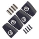 thumbnail image 2 of 4x Bloqueo de cuerdas de guitarra con tornillos Fuerte Reemplaza piezas Bloqueo de cuerdas de bloque de latón Negro, 2 of 9