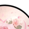 thumbnail image 4 of 36.2 Inch Round Floor Mat Pink Rose Pattern Carpet Decor Rug for Living Room Bedroom, 4 of 6