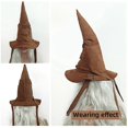 thumbnail image 5 of Fashion Witch Wizard Hat Sorting Hat Leather Halloween Party Props Dress Up Hat Men Cosplay Costume Accessories, 5 of 5