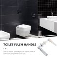 thumbnail image 4 of OULII Side Mount Toilet Flush Handle Toilet Flush Handle Silver Ceramic 1 Set, 4 of 8