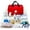 Red, variant on erfcxs 152 Piece Kit Compact Trauma Kit For Any Emergency Great For Home Car Travel Outdoor Camping Hiking Boating
