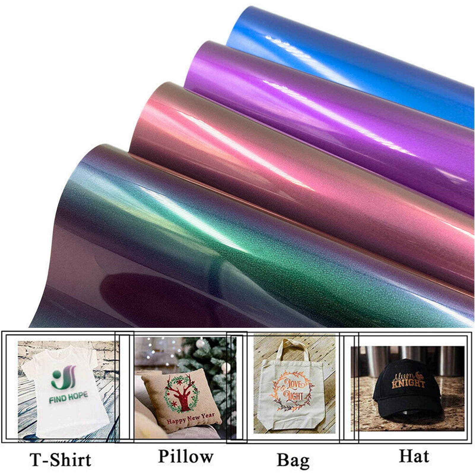 HTVRONT 12 X 15FT Matte Clear Sublimation HTV Vinyl for Light-Colored  T-shirts Cotton Fabrics Pillow Bag Hat 