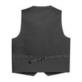 thumbnail image 2 of Gioberti Boy's Tweed Plaid Formal Suit Vest, 2 of 4