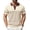 Beige (Brown Stripes), variant on COOFANDY Men's Striped Polo Shirt Casual Knit Short Sleeve Golf Shirts Lightweight Fashion Collared T Shirts