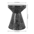 thumbnail image 5 of JONATHAN Y Xenia 17.75" Modern Bohemian Terrazzo Indoor/Outdoor Drum Accent Table, Black/White, 5 of 9